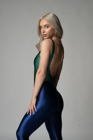 50/50 Bodysuit - Deep Ocean & Forest Green