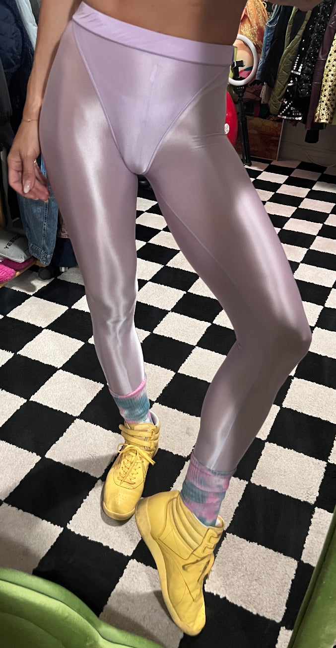 Easy Purple leggings with colored briefs