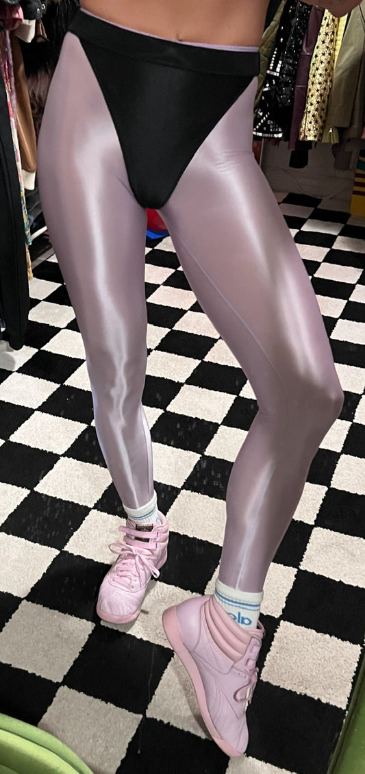 Easy Purple leggings with colored briefs