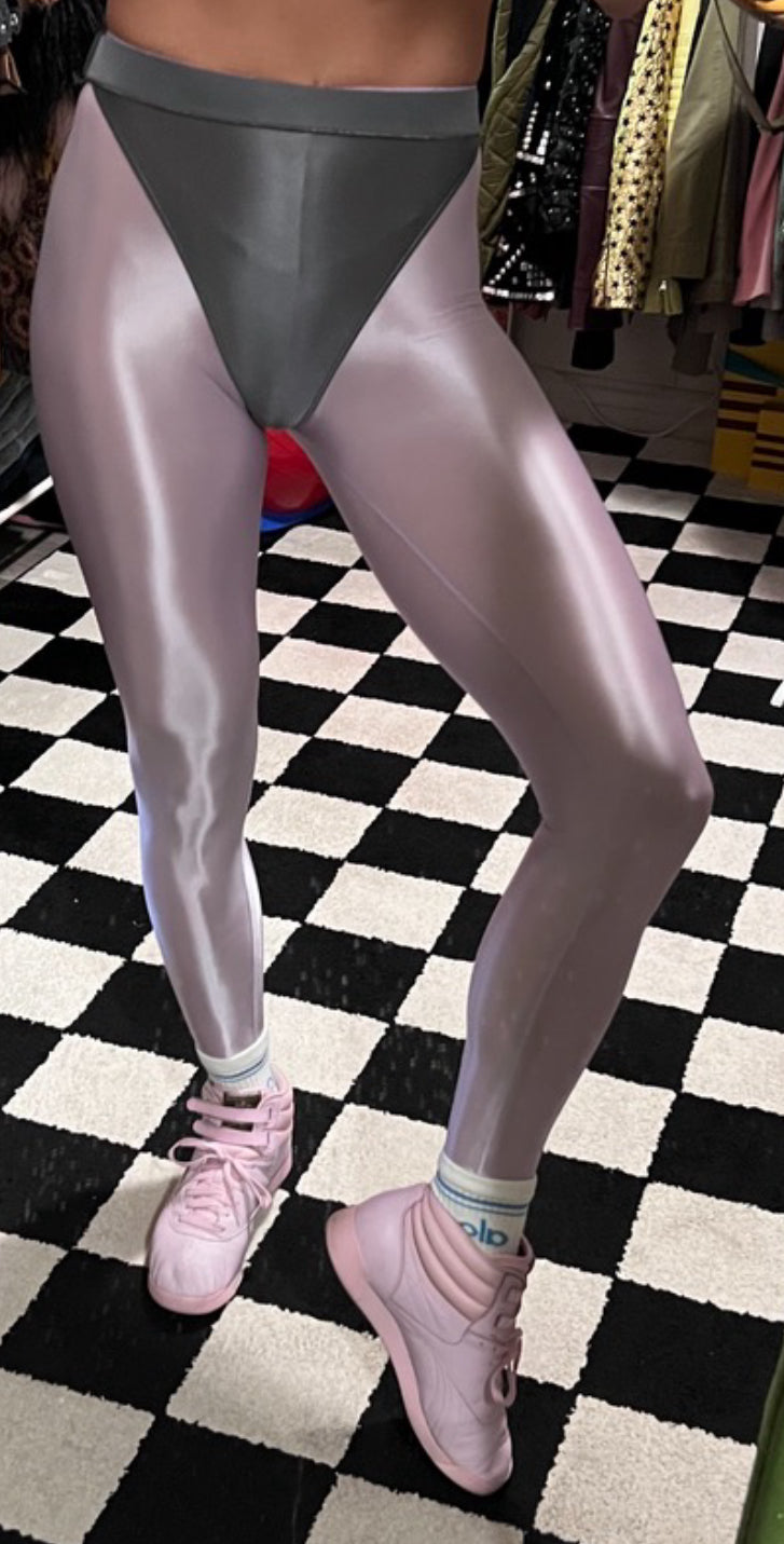 Easy Purple leggings with colored briefs