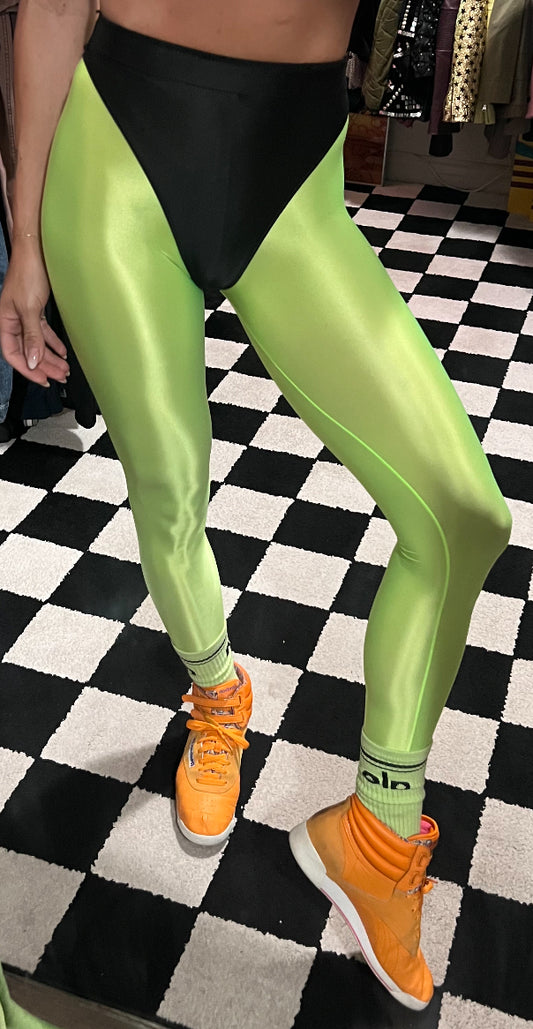 Marker Yellow leggings with colored briefs
