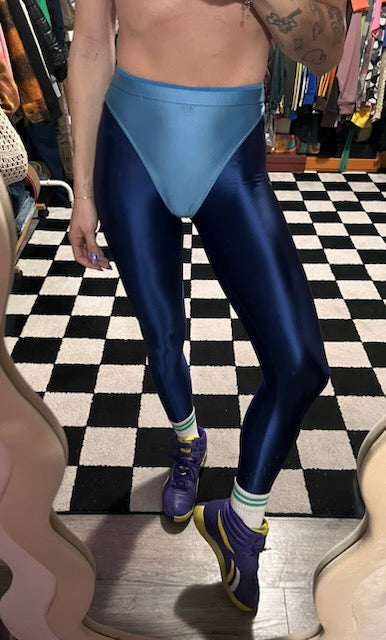 Deep Ocean leggings with colored briefs