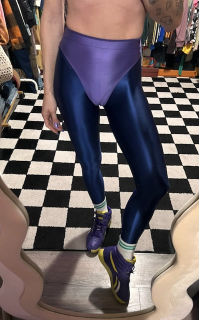 Deep Ocean leggings with colored briefs