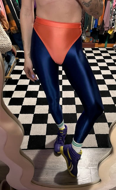 Deep Ocean leggings with colored briefs