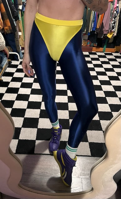 Deep Ocean leggings with colored briefs