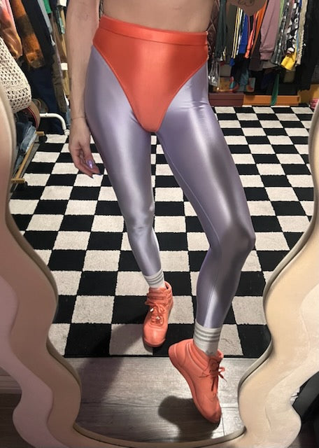 Easy Purple leggings with colored briefs