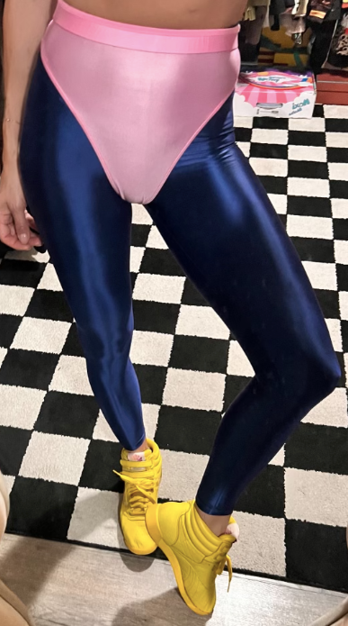 Deep Ocean leggings with colored briefs