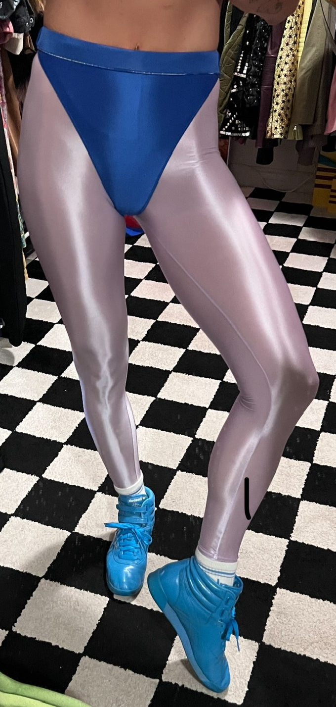 Easy Purple leggings with colored briefs