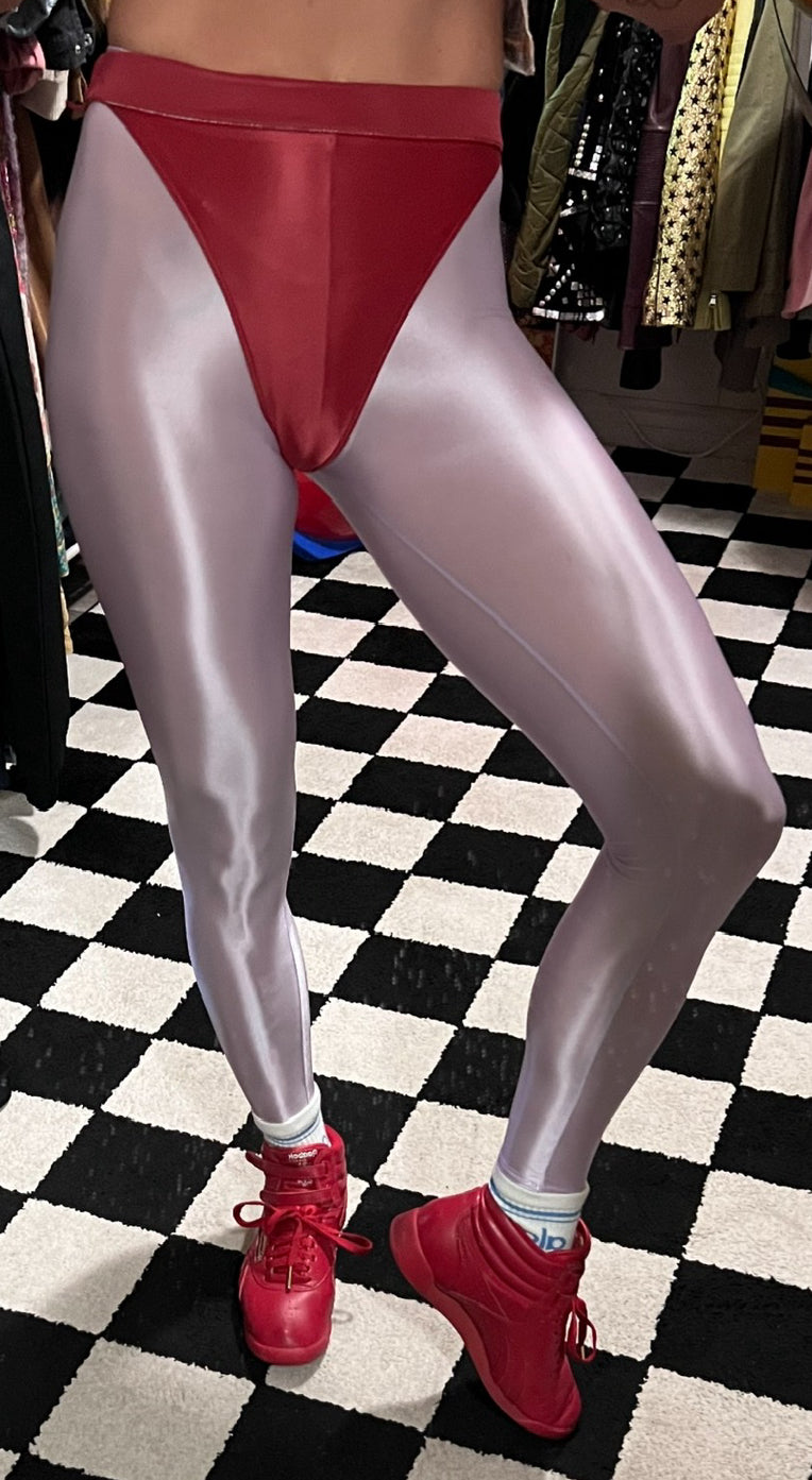 Easy Purple leggings with colored briefs