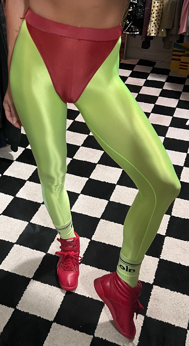 Marker Yellow leggings with colored briefs