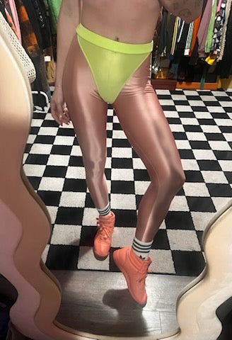 Rose Goldie leggings with colored briefs