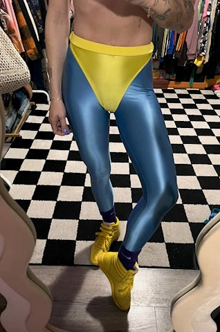 Sky High leggings with colored briefs