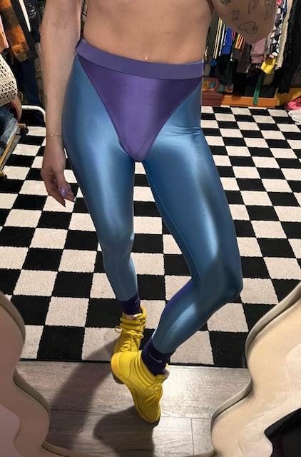 Sky High leggings with colored briefs