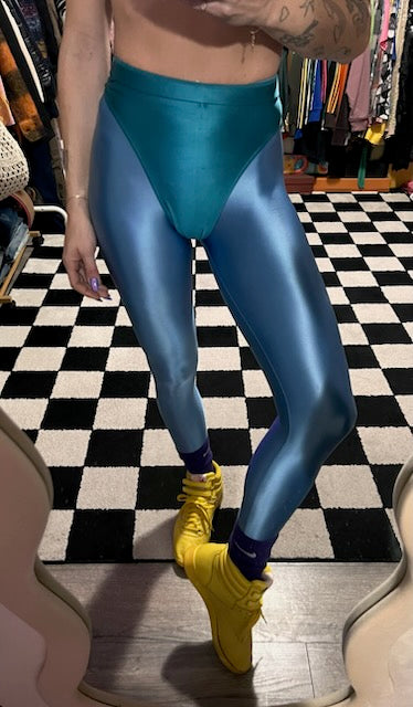 Sky High leggings with colored briefs