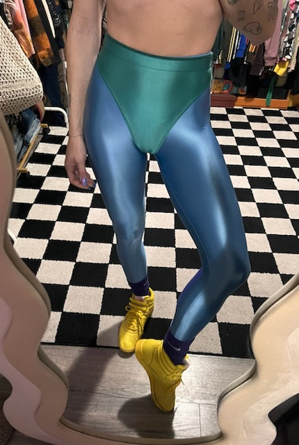 Sky High leggings with colored briefs