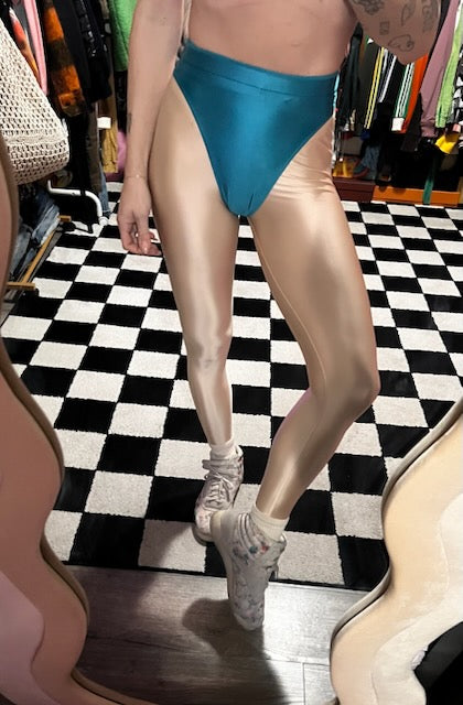 Shell we dance leggings with colored briefs