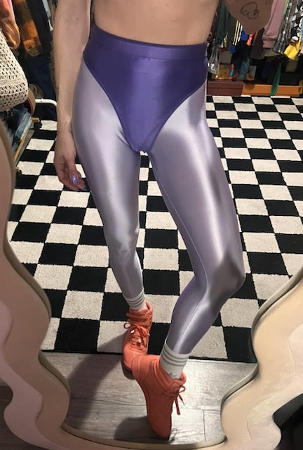 Easy Purple leggings with colored briefs