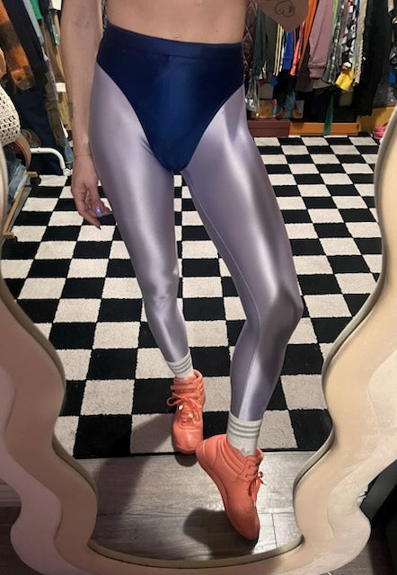 Easy Purple leggings with colored briefs