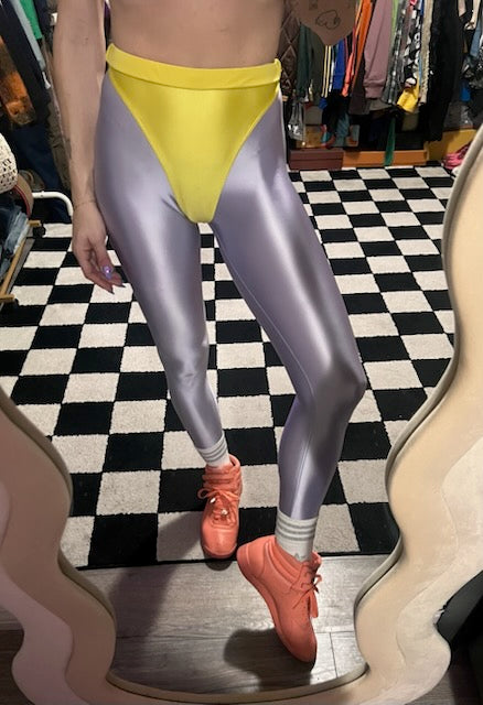 Easy Purple leggings with colored briefs