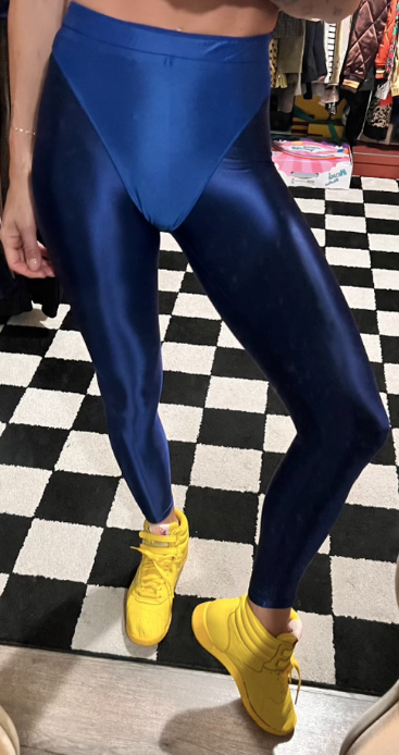 Deep Ocean leggings with colored briefs