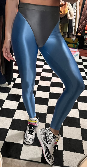 Sky High leggings with colored briefs